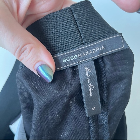 BCBGMAXAZRIA Keary High-Low Midi Geometric Burnout Mesh Lace Skirt M - Picture 6 of 8